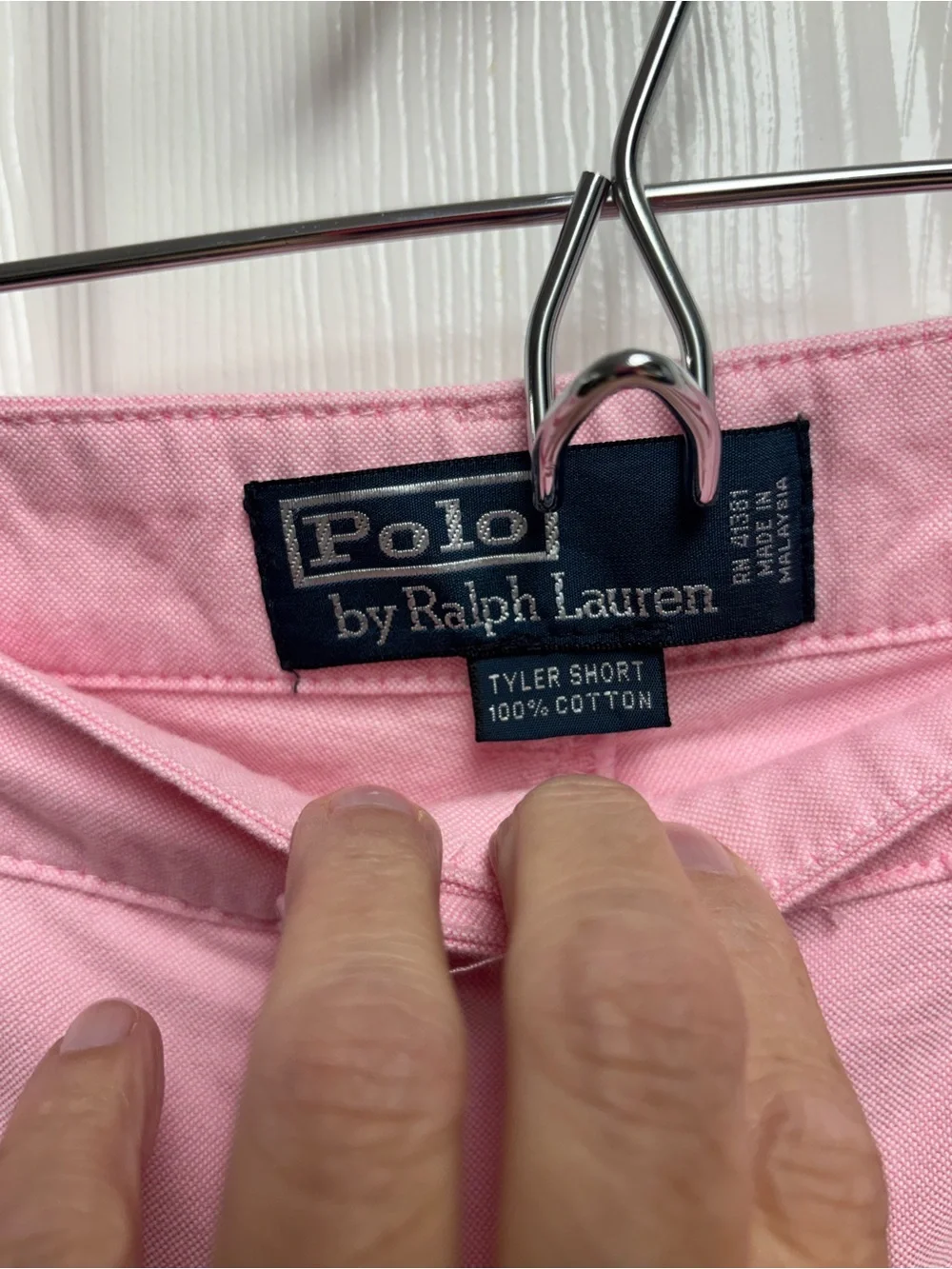 Polo Ralph Lauren Men's Pink 100% Cotton Pleated Tyler Chino Shorts Size 38